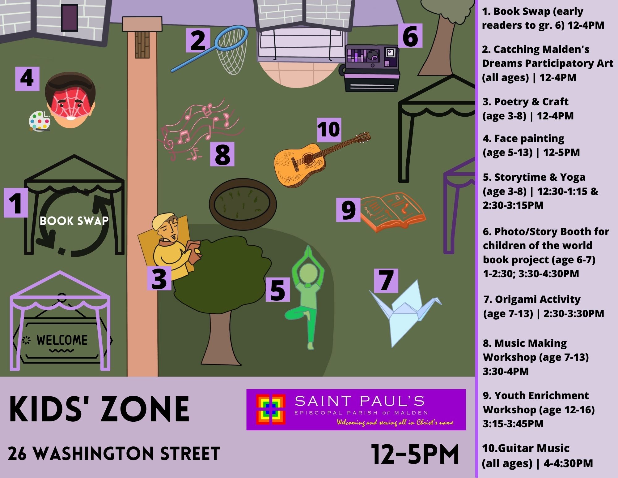 map of st. pauls area 26 Washington Street